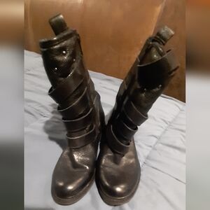 Gianni Bini Black Combat Boots